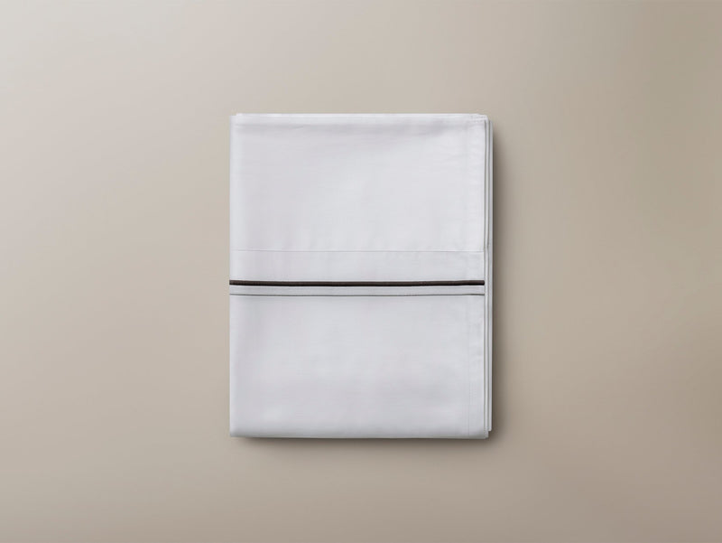 Flat Sheet-Sateen 300 Charcoal Cording
