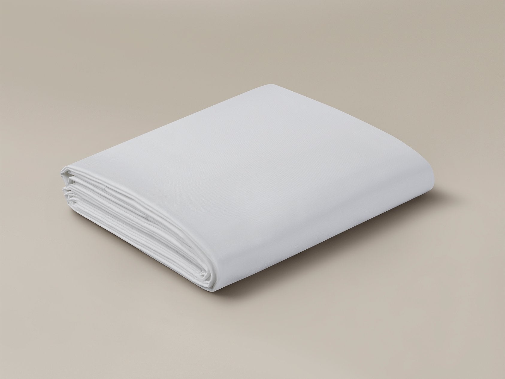 Folded percale duvet cover