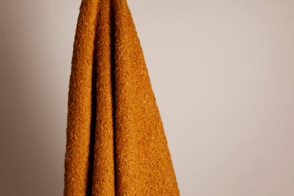 Close-up picture of bocule fabric