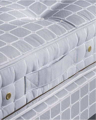 Close-up on the handle mattress and base
