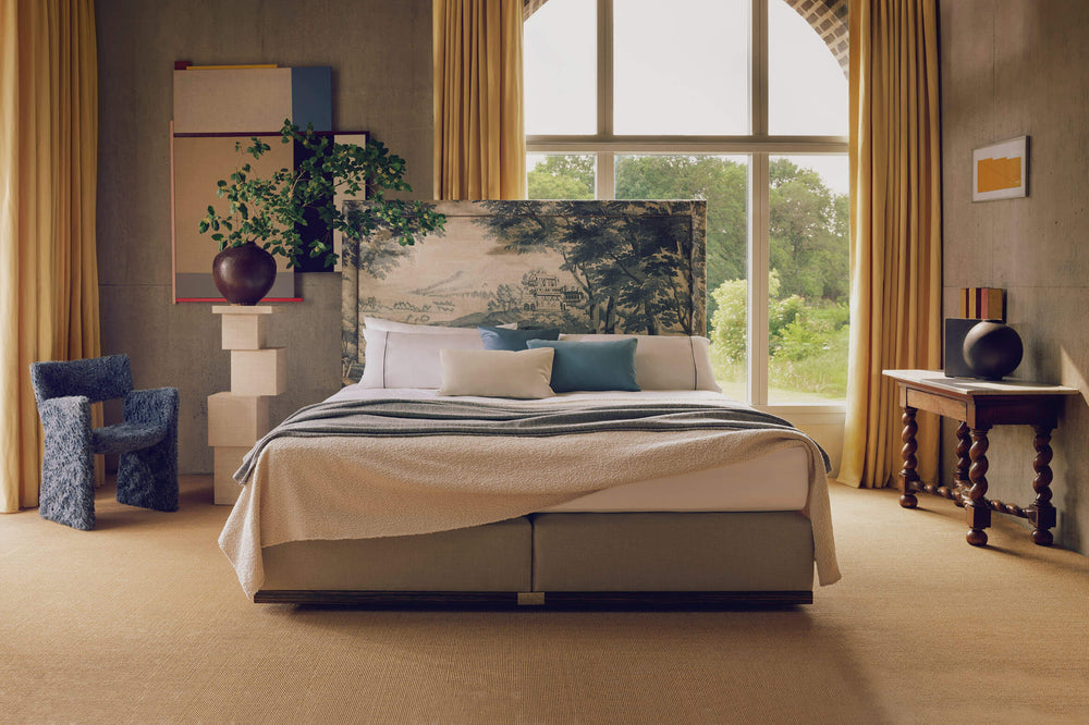 The Felix bed with the ‘Frampton Verdure’ frame