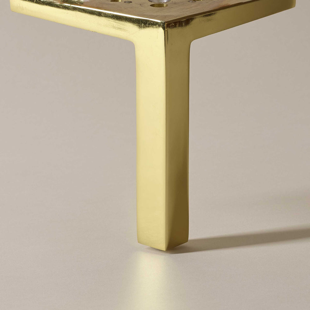 Savoir metal leg with a gold finish