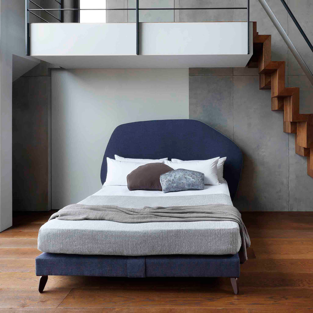 Savoir Cloud bed completely dressed with cushions