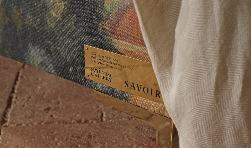 Close-up detail of the National Gallery plaque