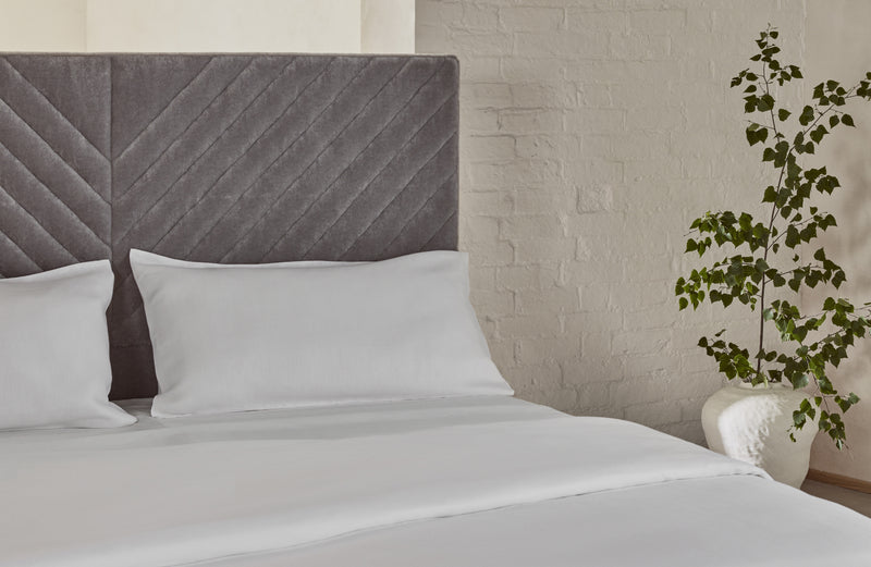 Savoir White Herringbone Linen