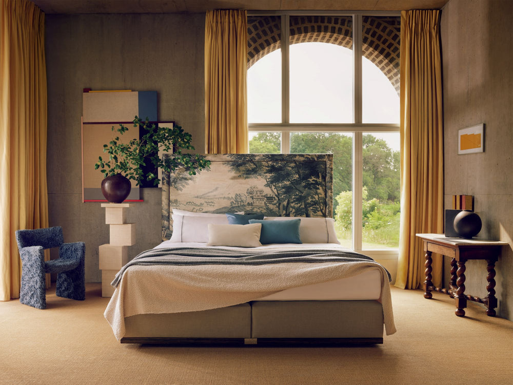 The Savoir Felix bed with Frampton Verdure by Zardi Zardi