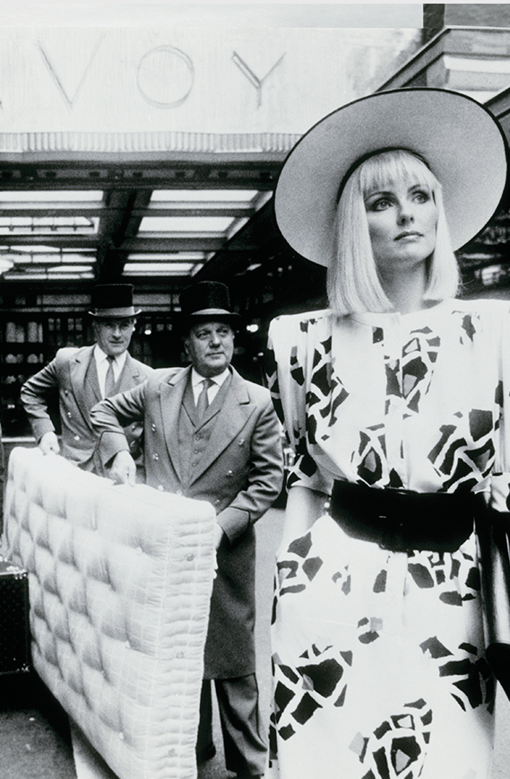 Savoy hotel employee and a Savoir mattress