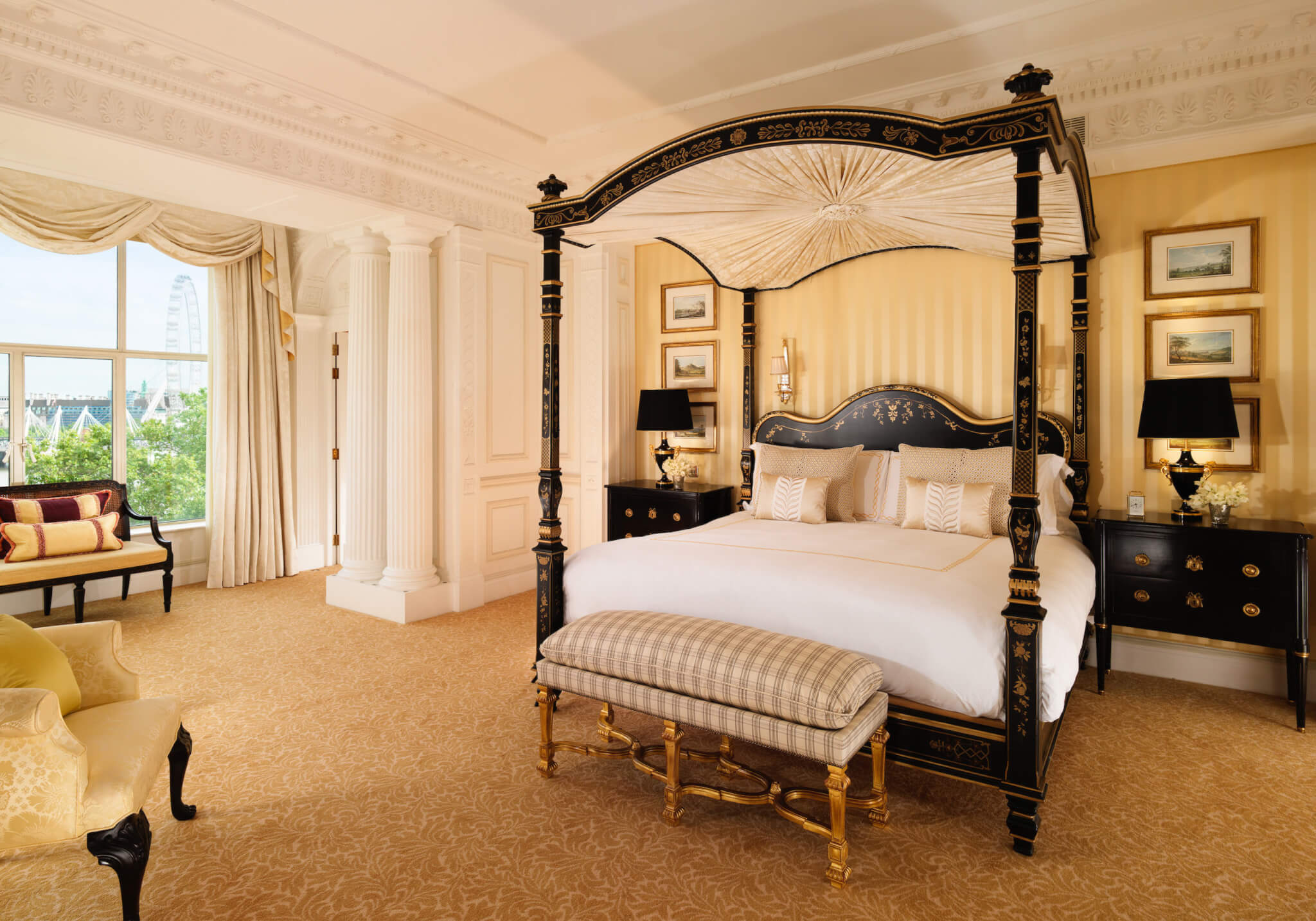 Das Schlafzimmer der Savoy Royal Suite