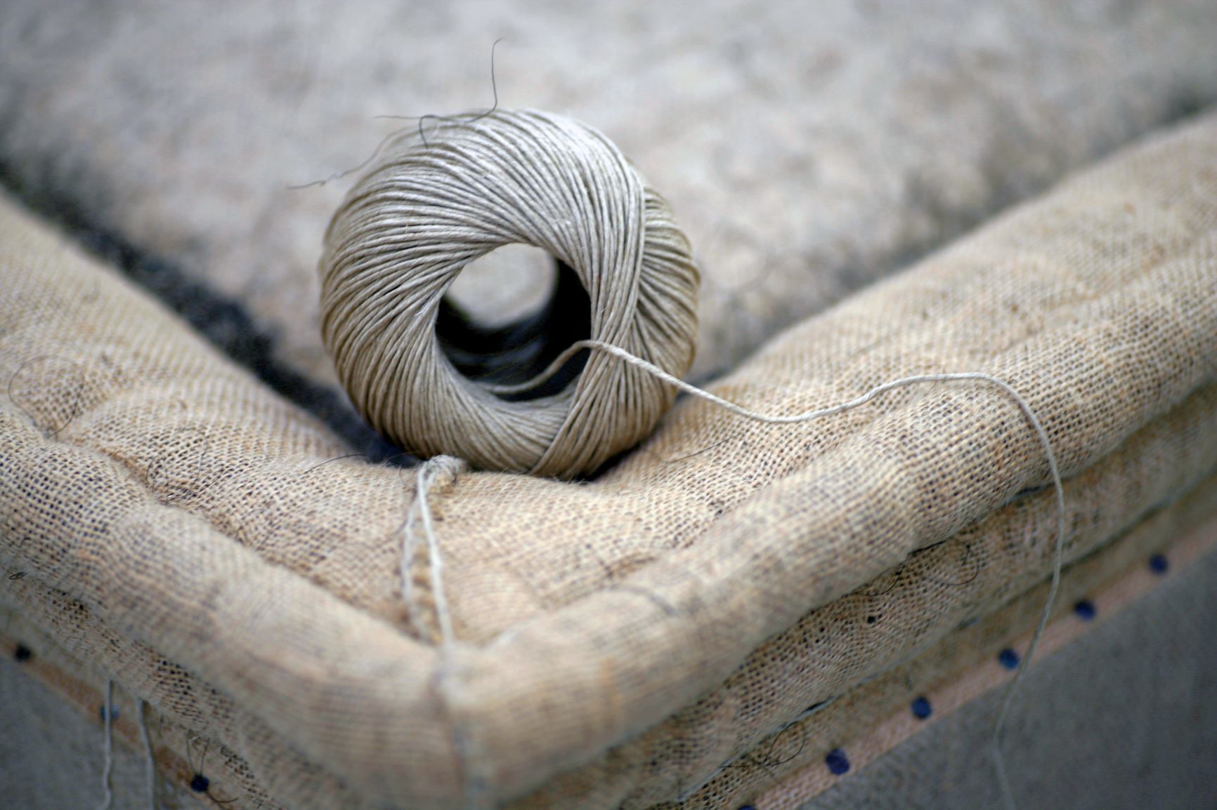 Laid cord on a Savoir box spring