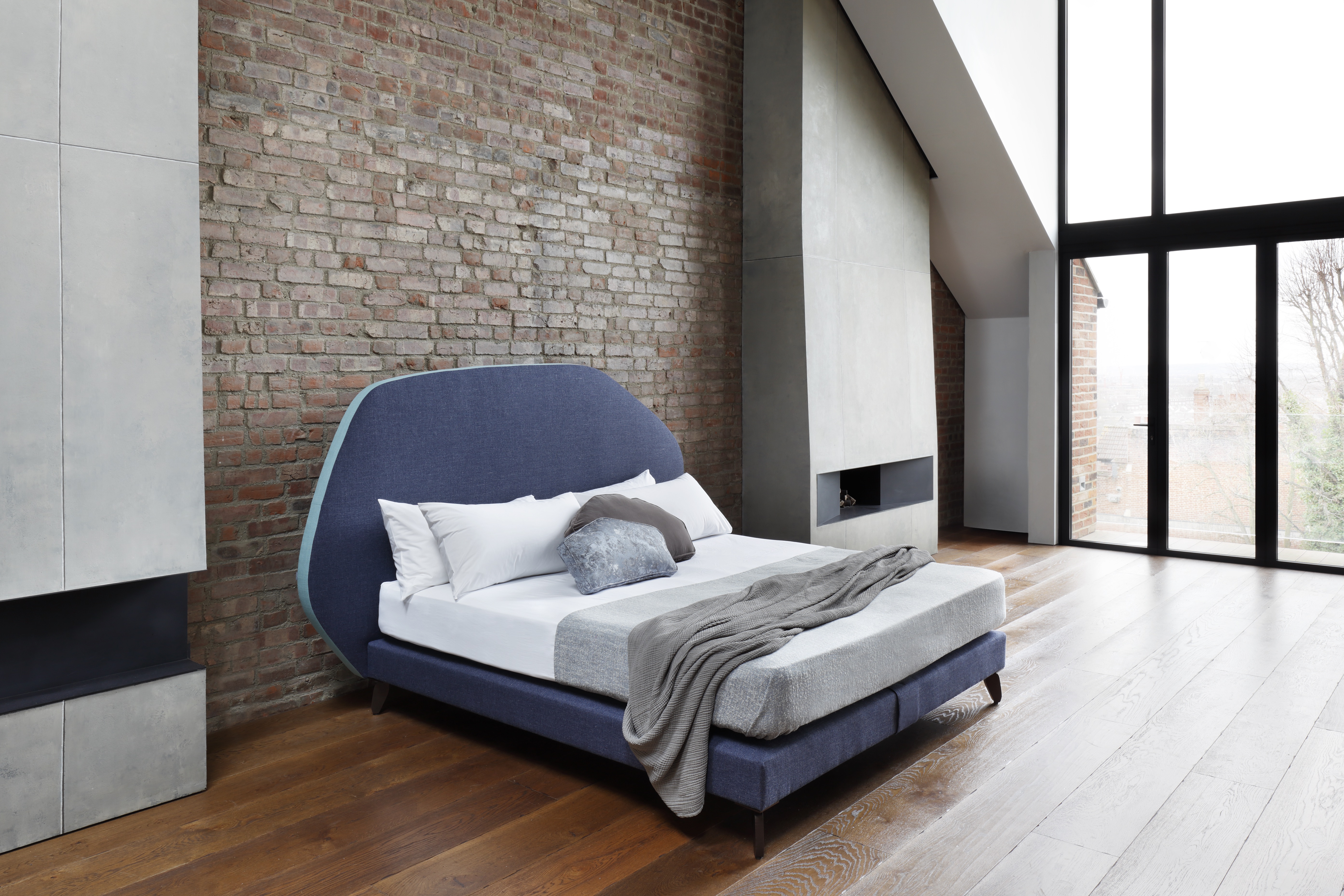 The Cloud bed photographed in an apartment