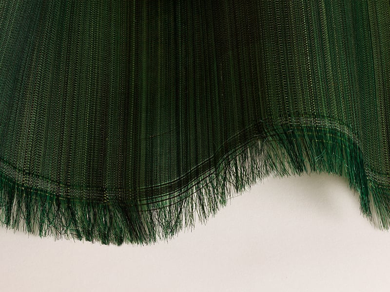 Horse hair fabric close up details