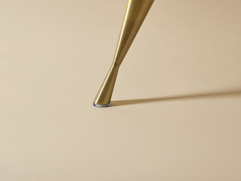 Harlech leg in a gold finish