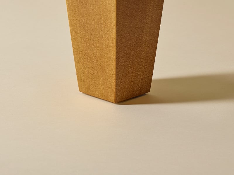 Tapered wood leg