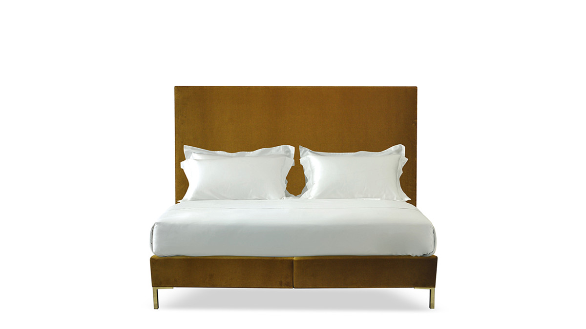 Harlech bed in gold