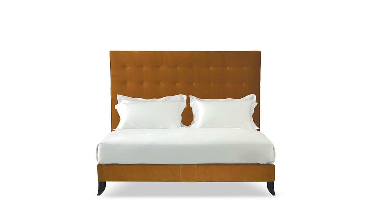 The Holly bed in gold