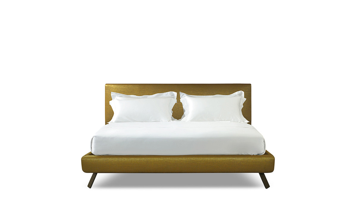 The Ian bed in gold