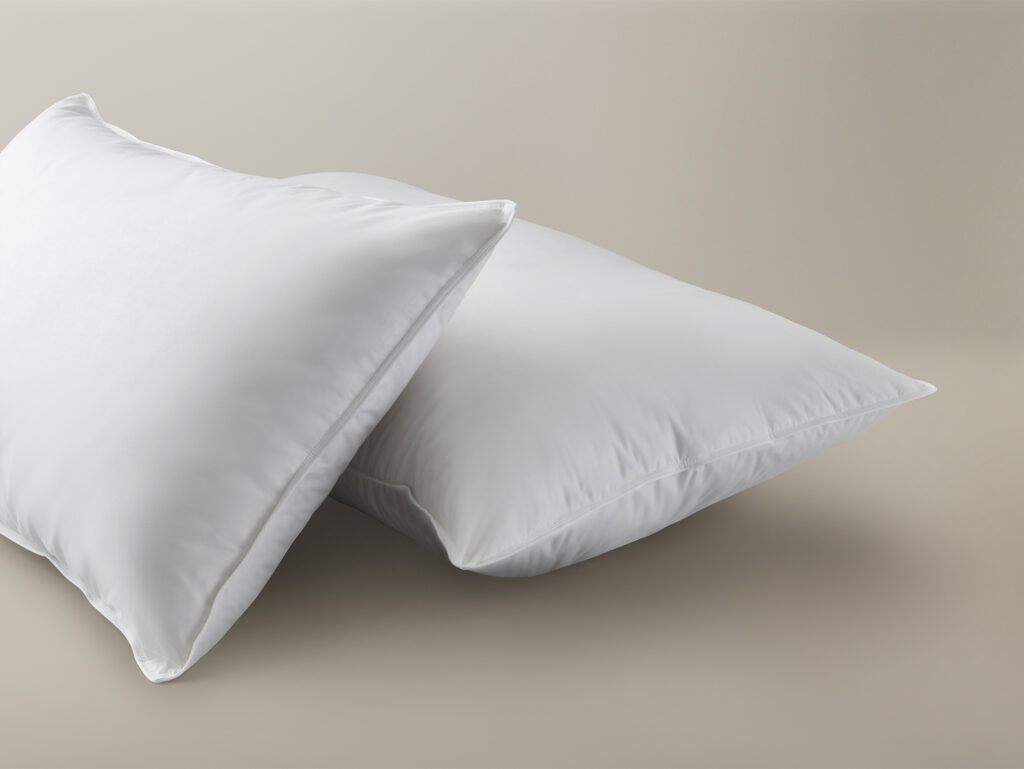 White Canadian Goose Down & Feather Pillow