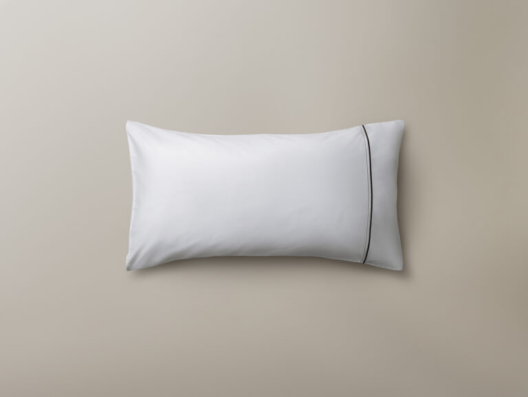 Cambridge pillowcase with grey cording