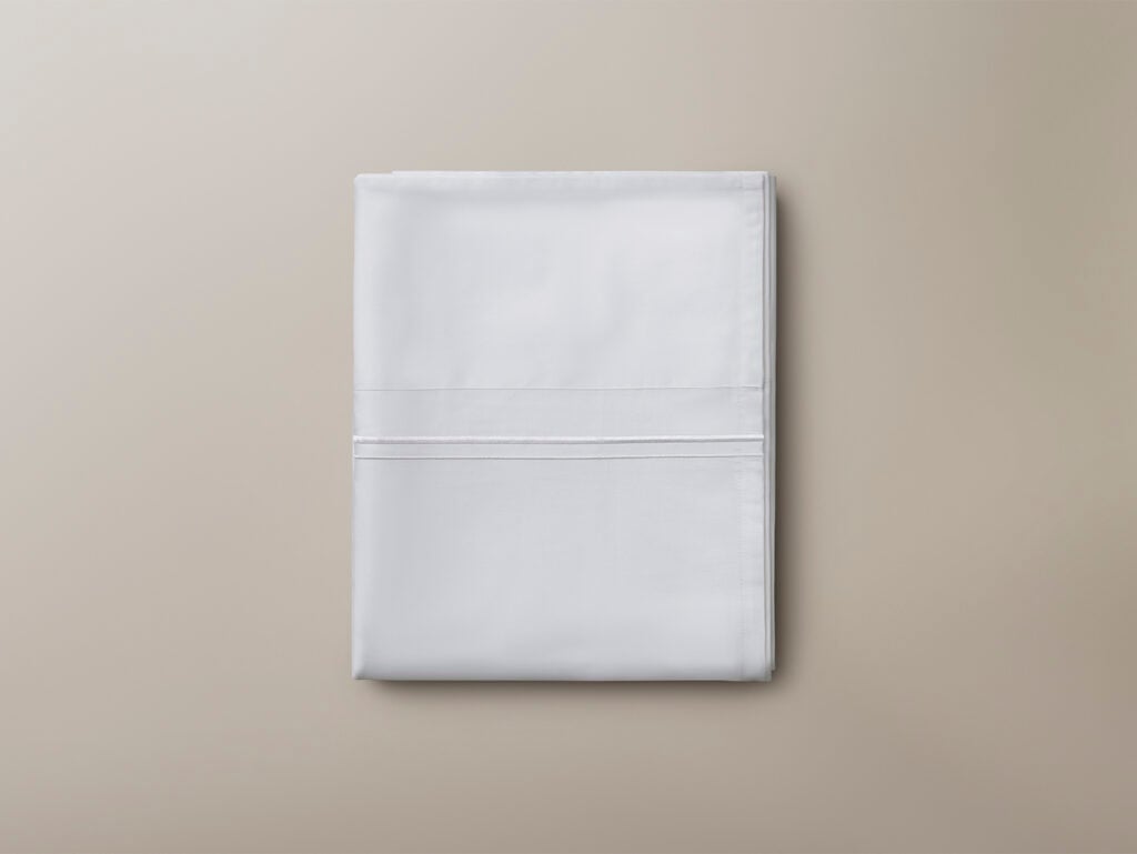 Flat Sheet-Sateen 300 White Cording