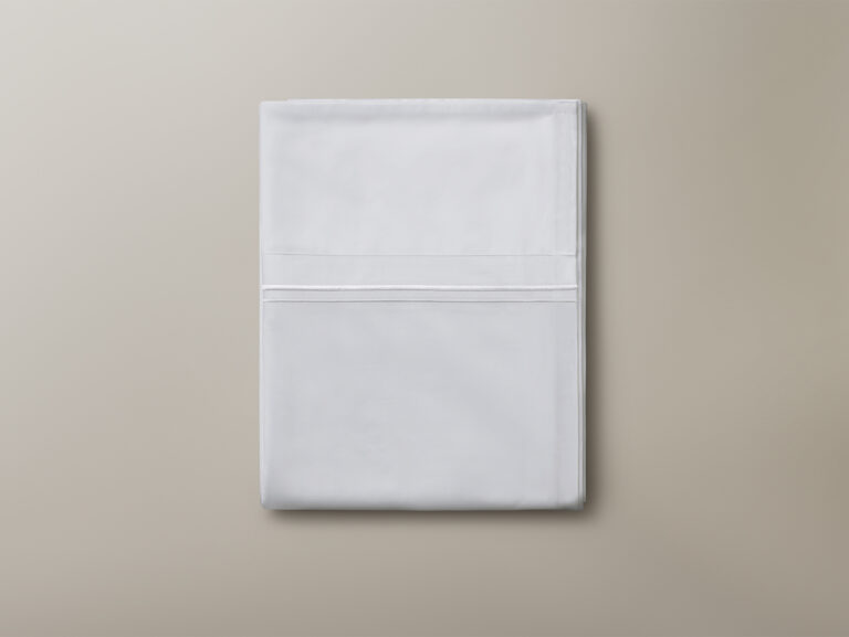 Flat Sheet-Percale 400 White Cording