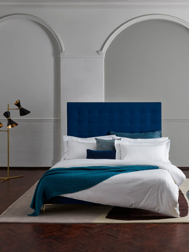 Savoir the Drift bed linen set on a Savoir bed