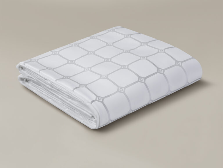 Trellis duvet cover folded