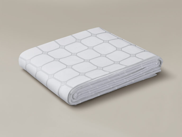 Trellis duvet cover folded