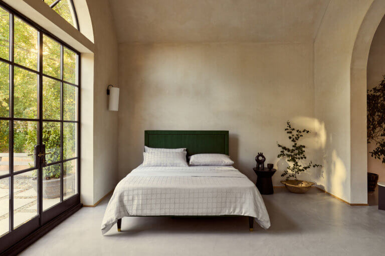 Savoir Trellis bed linen set in silver