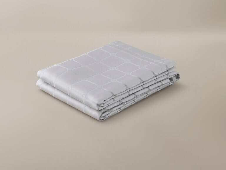 Savoir Trellis oxford duvet cover in silver