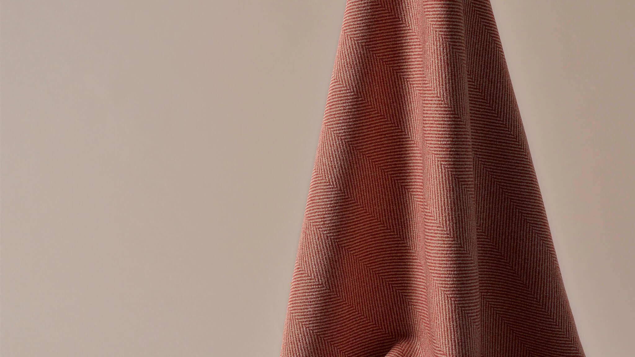 Herringbone fabric in wool