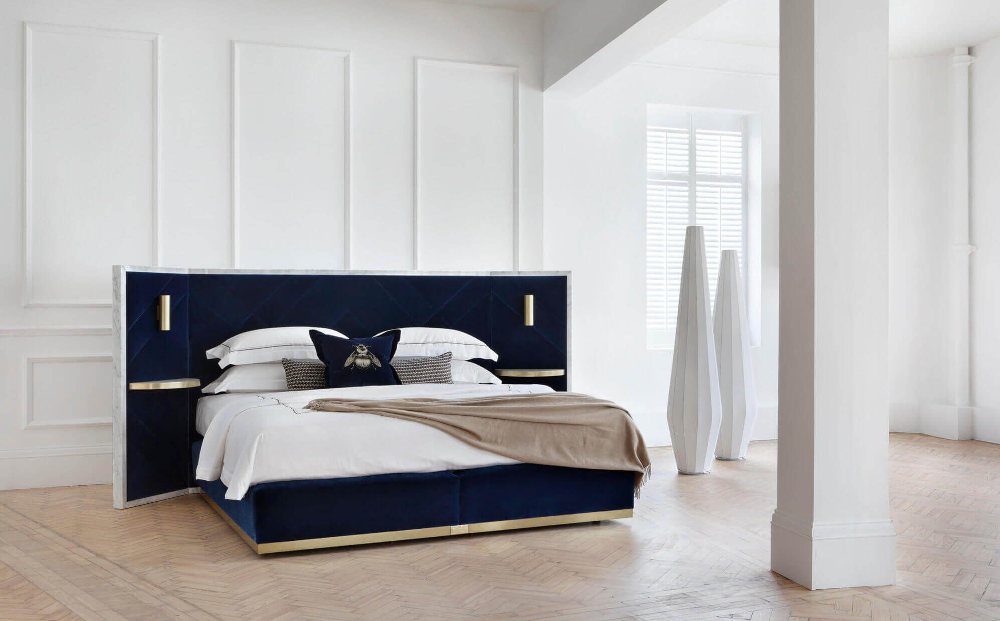 Savoir Rocco bed in a white room