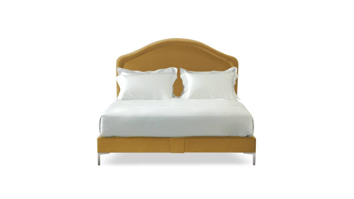 Savoir No5 featuring the Cassie bed with white cotton pillows